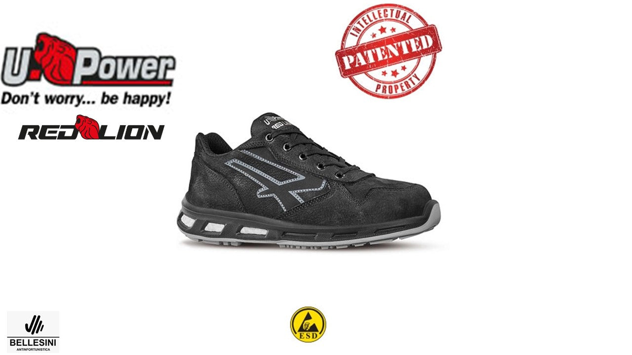 Scarpe Antinfortunistiche U-Power Red Lion S3 SRC - Pelle Idrorepellente, Suola TPU, Made In Italy